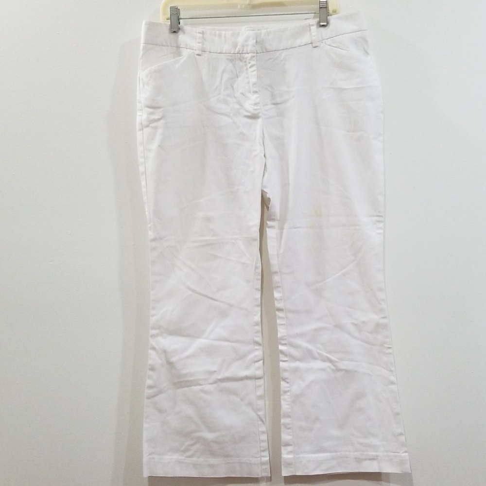 Daisy Fuentes women's white 14 petite dress pants